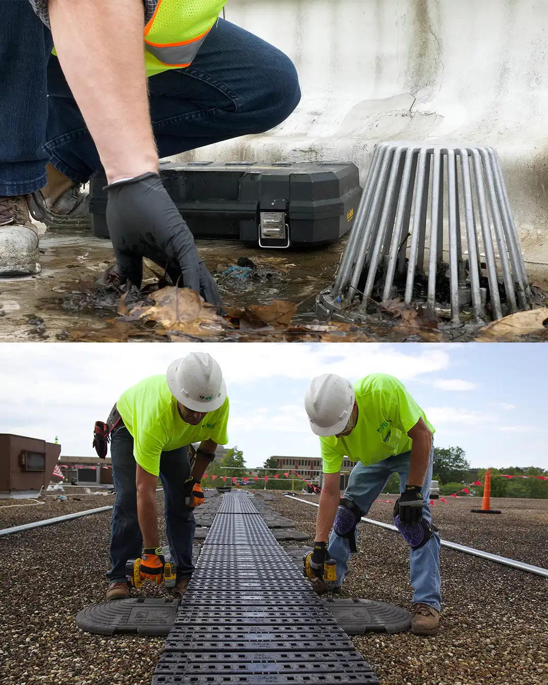 Men working on roof